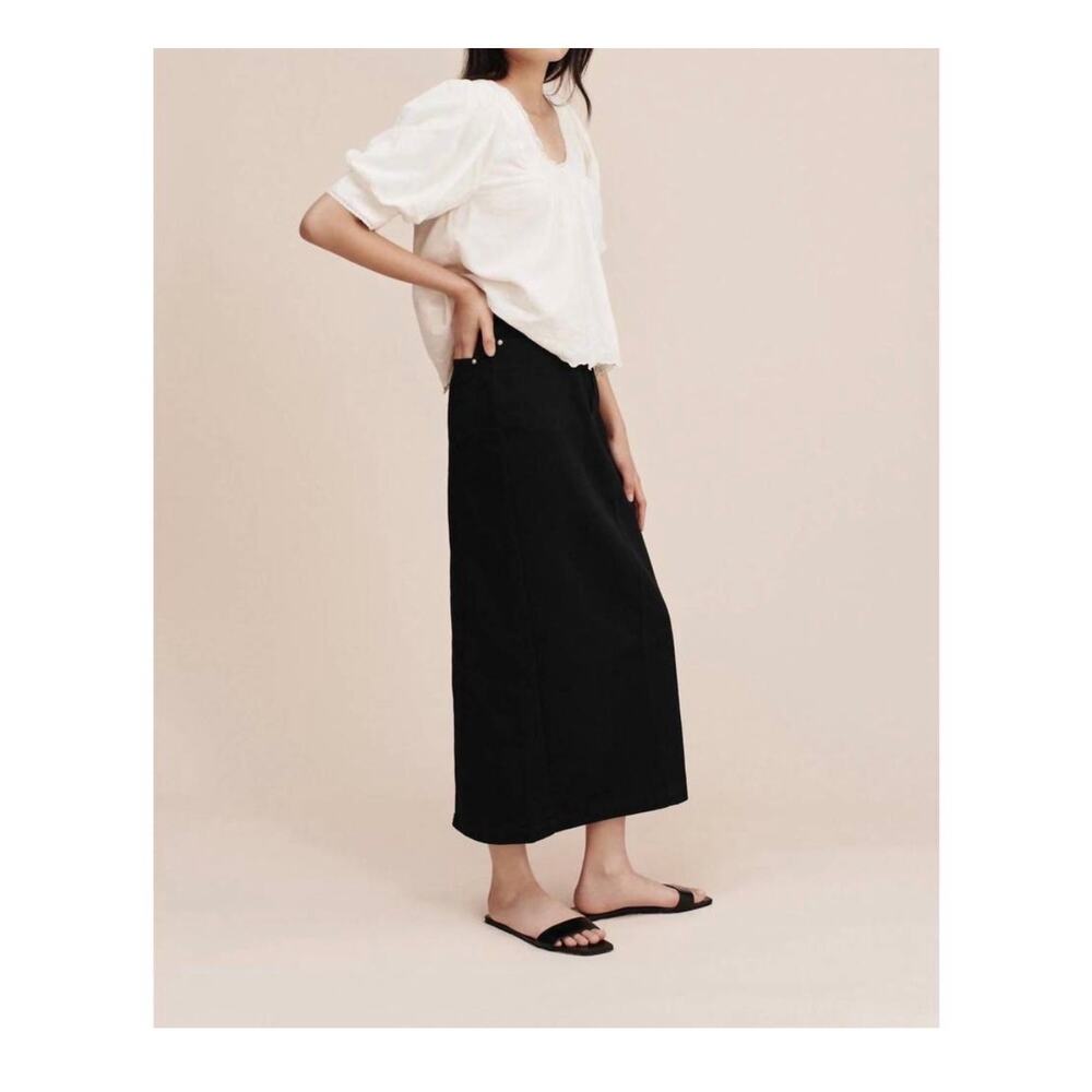 Posse NWT Black Harvey Denim Skirt Size 29